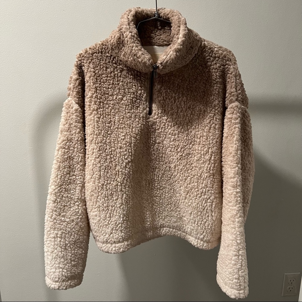 Pink Ombré Sherpa Pullover